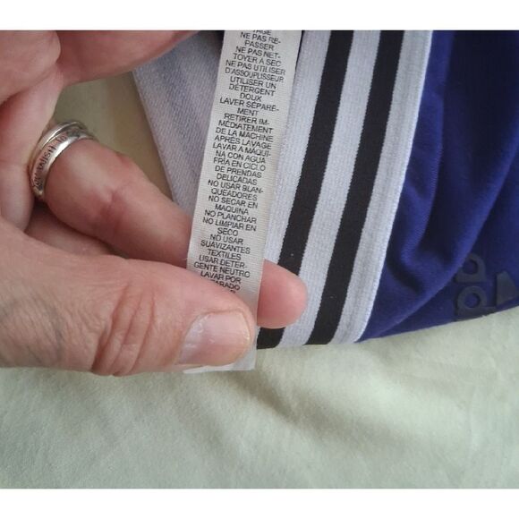 adidas Navy and Black Sports Bra - Picture 3 of 8